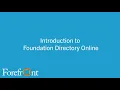 Introduction to Candid s Foundation Directory Online