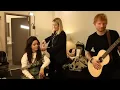 Camila and Ed practicing Bam Bam backstage