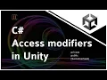 C Access modifiers in Unity