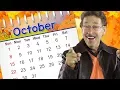 October Calendar Song for Kids Jack Hartmann