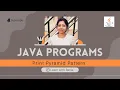 Patterns Programming How to print Pyramid Pattern using java Java Programs Easy coding