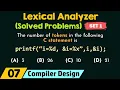 Lexical Analyzer Solved Problems - Set 1