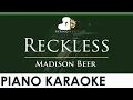 Download Lagu Madison Beer - Reckless - LOWER Key (Piano Karaoke Instrumental)