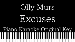 Download 【Piano Karaoke】Excuses/ Olly Murs【Original Key】 MP3