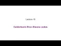 19 Calderbank-Shor-Steane codes