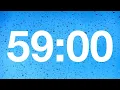 timer - 59 minute countdown with rain sound