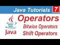 Operators in Java Bitwise Operators in Java Shift Operators in Java