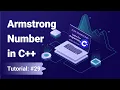 How to check Armstrong Number in C C Tutorials For Beginners 29
