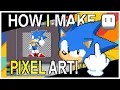 How I Make Pixel Art Step-by-Step ft Tyson Hesse Sonic