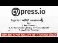 Cypress Wrap Command explained using examples on Web Element Object Variable Array and Promise
