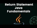 How return statement works in Java Java Basics 50 Java in Telugu