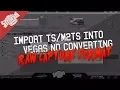 How To Import Raw Game Capture Files into sony vegas best way no converting very fast