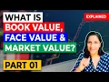 Face Value Book Value Market Value Stock Market Basics