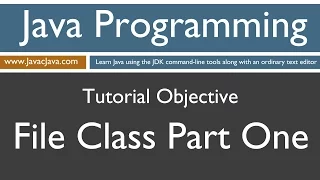 Learn Java Programming - File Class Part One Tutorial