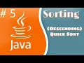 Quick Sort Descending Flowchart Pseudocode Visualisasi Sorting Java Code