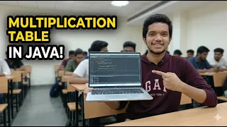 Multiplication Table in Java For Loop Tutorial Print Table Program