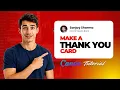 How To Make A Thank You Card For Your Business In Canva Working 2026