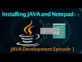 How to install JAVA Java Tutorials Episode-1