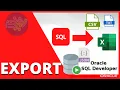 ORACLE SQL TUTORIAL How to Export Result SQL TO Excel CSV TXT ALL FORMAT Export