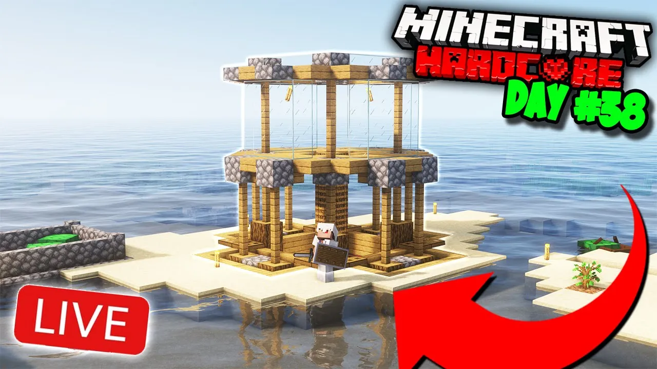 ???? LIVE: I Survive on a DESERTED ISLAND in HARDCORE Minecraft for 100 Days (Let's Play Series)