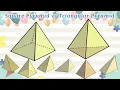 Square Pyramid and Triangular Pyramid Types of Pyramids Faces Edges Vertices