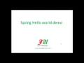 Spring Hello World Example Using Java Based Configuration