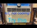 window unit not cooling Try this