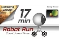 17 min racing robot countdown timer with exploding ending