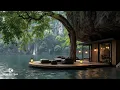Quiet Morning Jazz Ambience By The Lake | Tranquil Jazz Music In Peaceful Resort For Deep Relaxin...