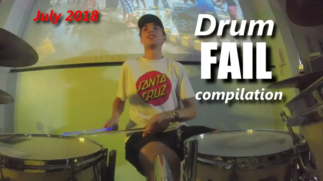 Drum FAIL compilation July 2018 | RockStar FAIL