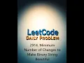 2914 Minimum Number of Changes to Make Binary String Beautiful Explanation Solution