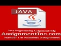 Java Programming Assignment Help