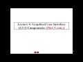 Lecture 4 Java GUI Part 1 2