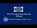 PHP programming bilow ilaa dhamaad Part 3 7a - PHP global variables explained in Somali language