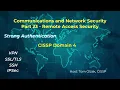 Communications and Network Security Part 23 - Remote Access Security