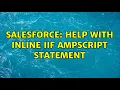 Salesforce Help with inline IIF ampscript statement