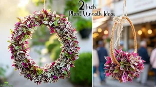 2 Ways to Build a Breathtaking Wandering Jew Plant Living Wreath//GREEN PLANTS