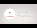LetsMath App - Instant Math help Simplified lessons