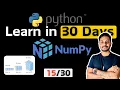 Python for Data Engineers Data Analysts Numpy Array for Data Tutorials Beginner 30