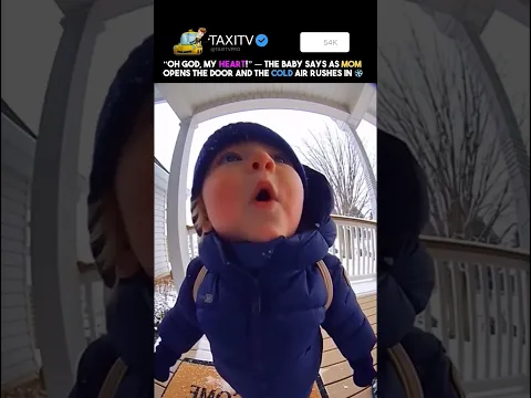 “Oh My Heart!” — Baby’s Reaction to the Cold Is TOO Cute 🥹❄️ #CuteBaby #BabyReaction #HeartMelt