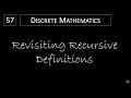 Discrete Math - 5 3 1 Revisiting Recursive Definitions