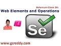 Selenium 26 Web Elements and Operations on Web Elements