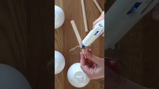 How to Make Holiday Bells from Plastic Wine Glasses