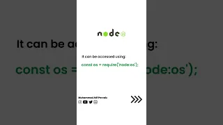 Node JS OS module Node JS