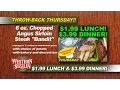 WESTERN SIZZLIN - 1 99 LUNCH 3 99 DINNER SPECIAL