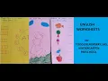 Daily Practice English Worksheets for Toddler Nursery LKG Kindergarten Preschool