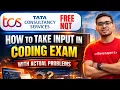 TCS NQT 2026 Coding - How to take Input in Coding Test Java Python C