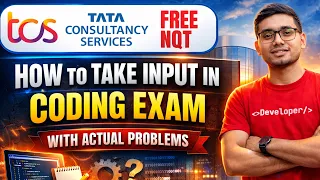 TCS NQT 2026 Coding - How to take Input in Coding Test Java Python C