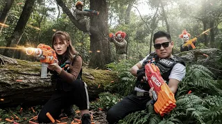 LTT Films : Silver Flash Squad Nerf Guns Fight The Crimson Vipers High-Stakes Extraction Mission