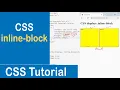 CSS Display inline-block CSS Tutorial